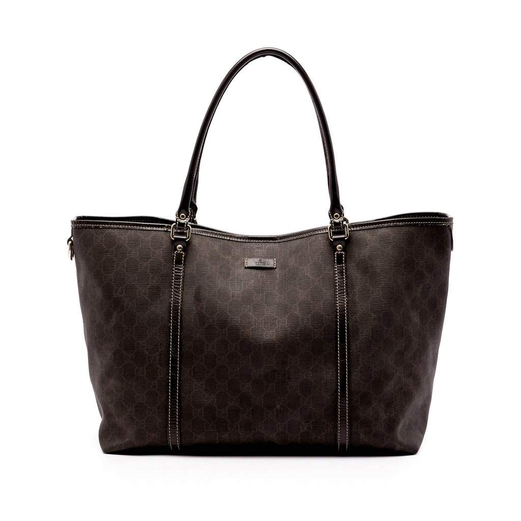 Gucci Large GG Supreme Joy Tote Brown Very good condition - Front View