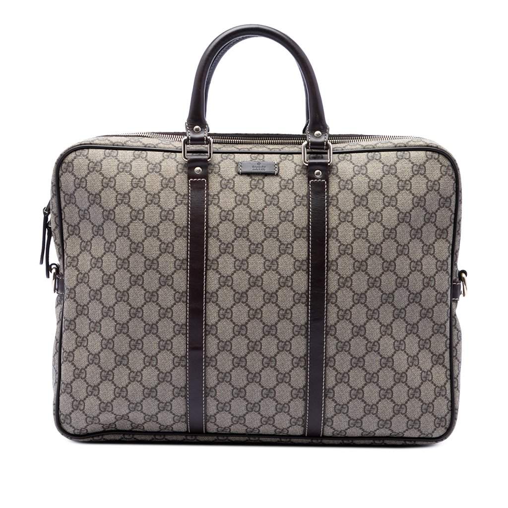Gucci GG Supreme Business Bag Beige Very good condition - Front View