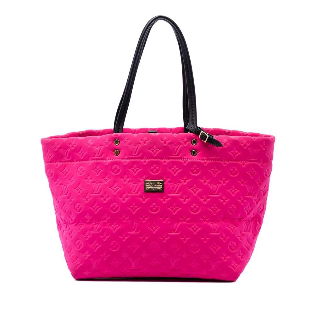 Louis Vuitton Monogram Embossed Neoprene Scuba MM Pink Very good condition - Front View