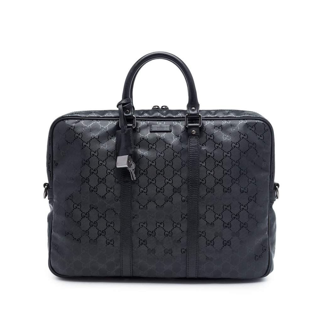 Gucci GG Imprime Business Bag Black Very good condition - Front View