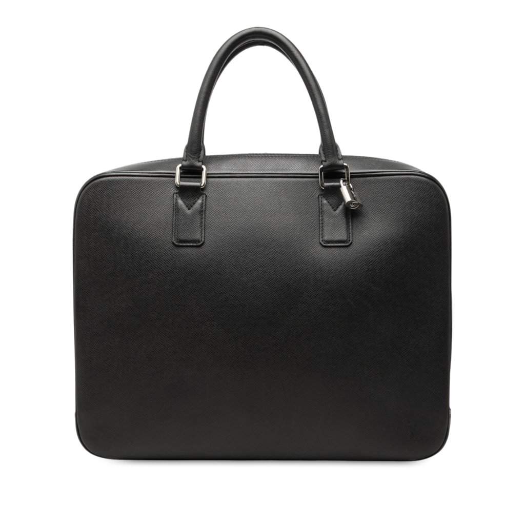 Louis Vuitton Taiga Neo Igor Briefcase Black Leather Very good - Front View