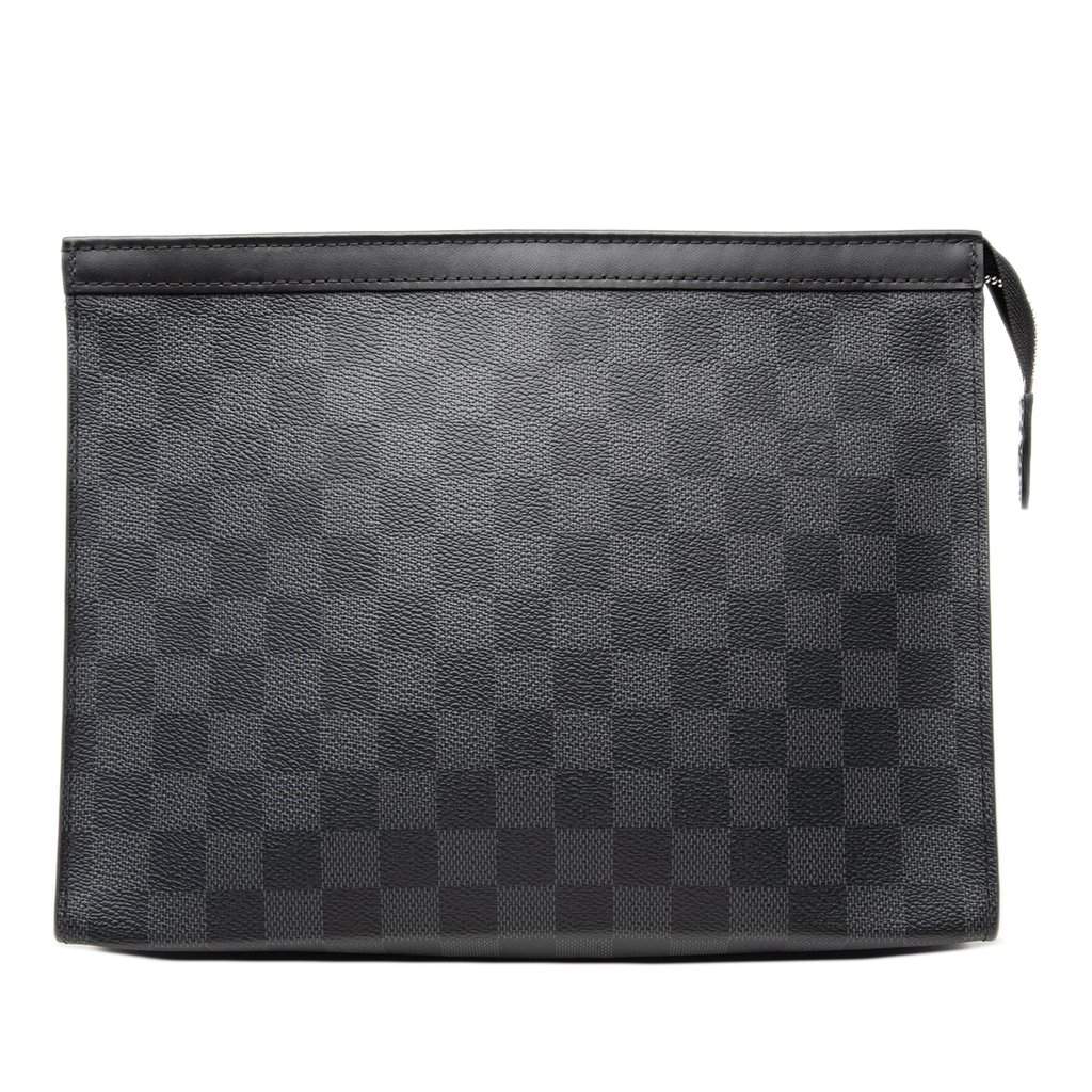 Louis Vuitton Damier Graphite Pochette Voyage MM Black Very good - Front View