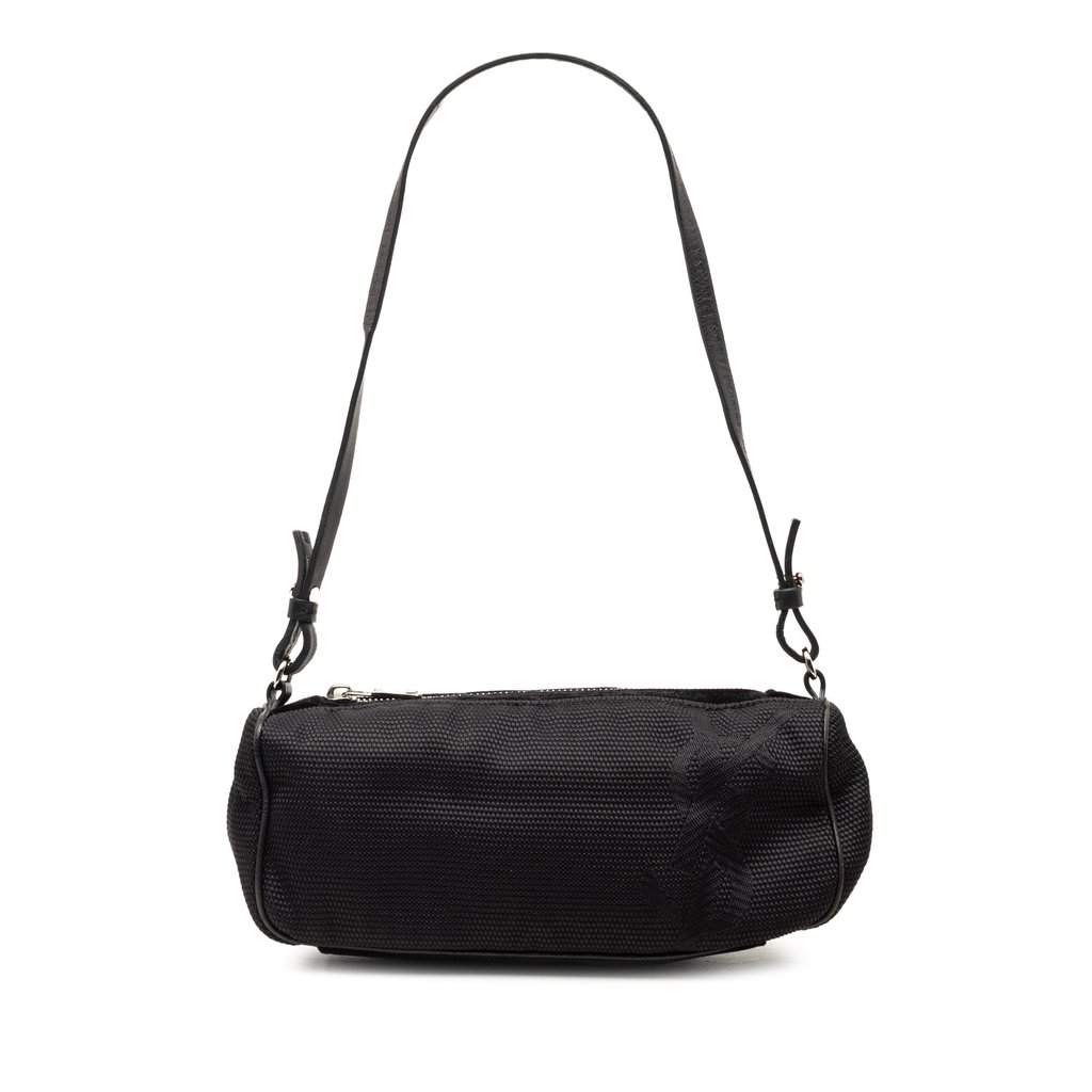 Saint Laurent Nylon Logo Shoulder Bag Black Very good condition - Front View