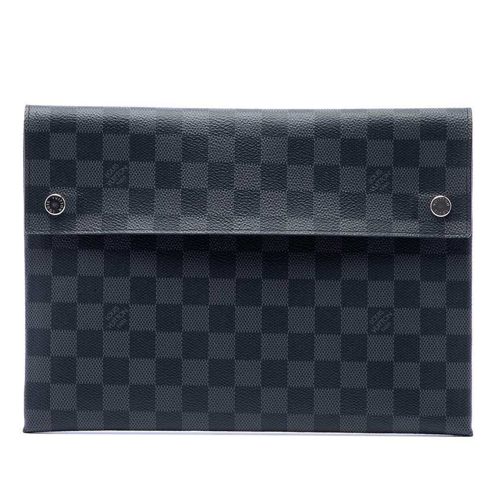 Louis Vuitton Damier Graphite Alpha Pochette GM Black Very good condition - Front View