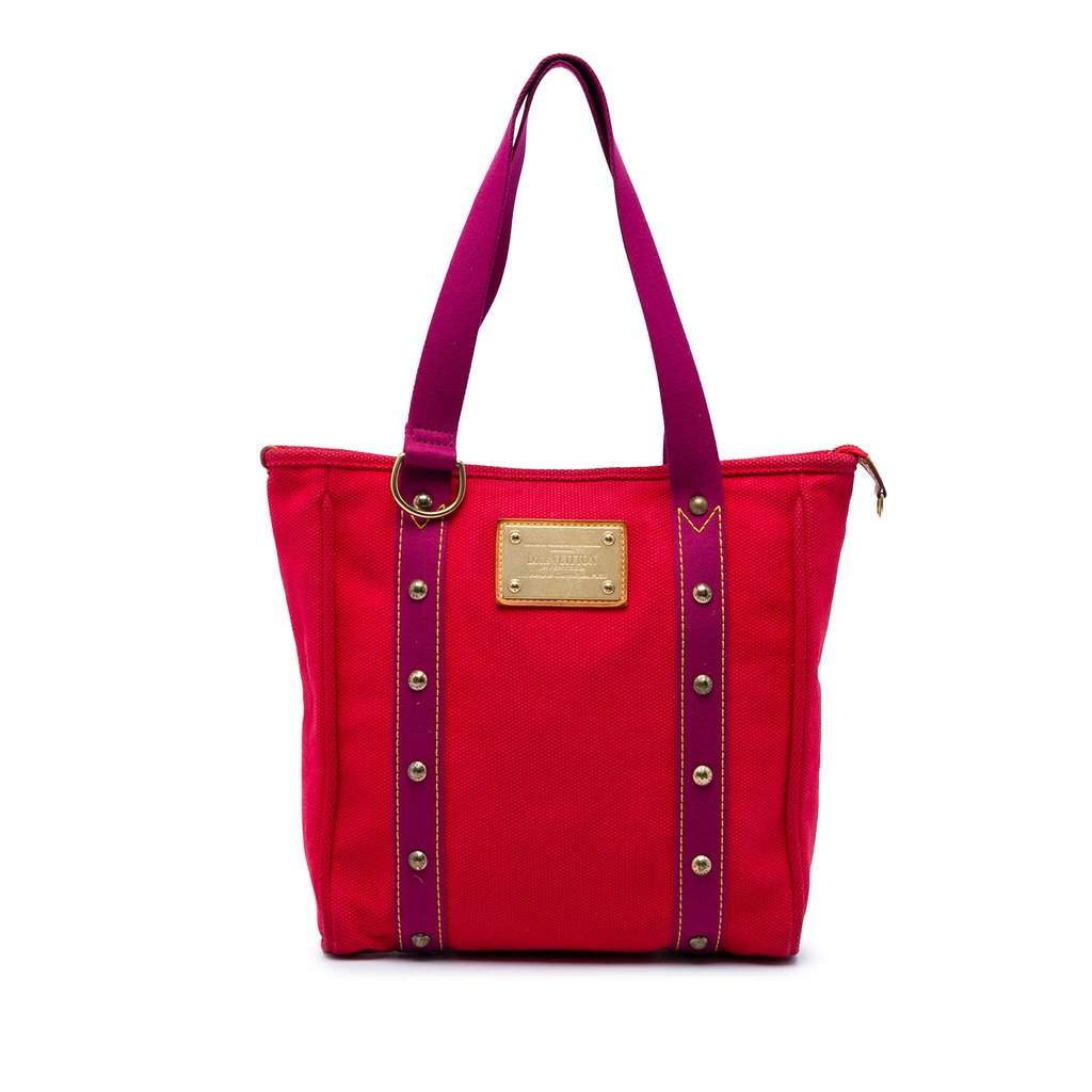 Louis Vuitton Antigua Cabas MM Tote Red Very good condition - Front View