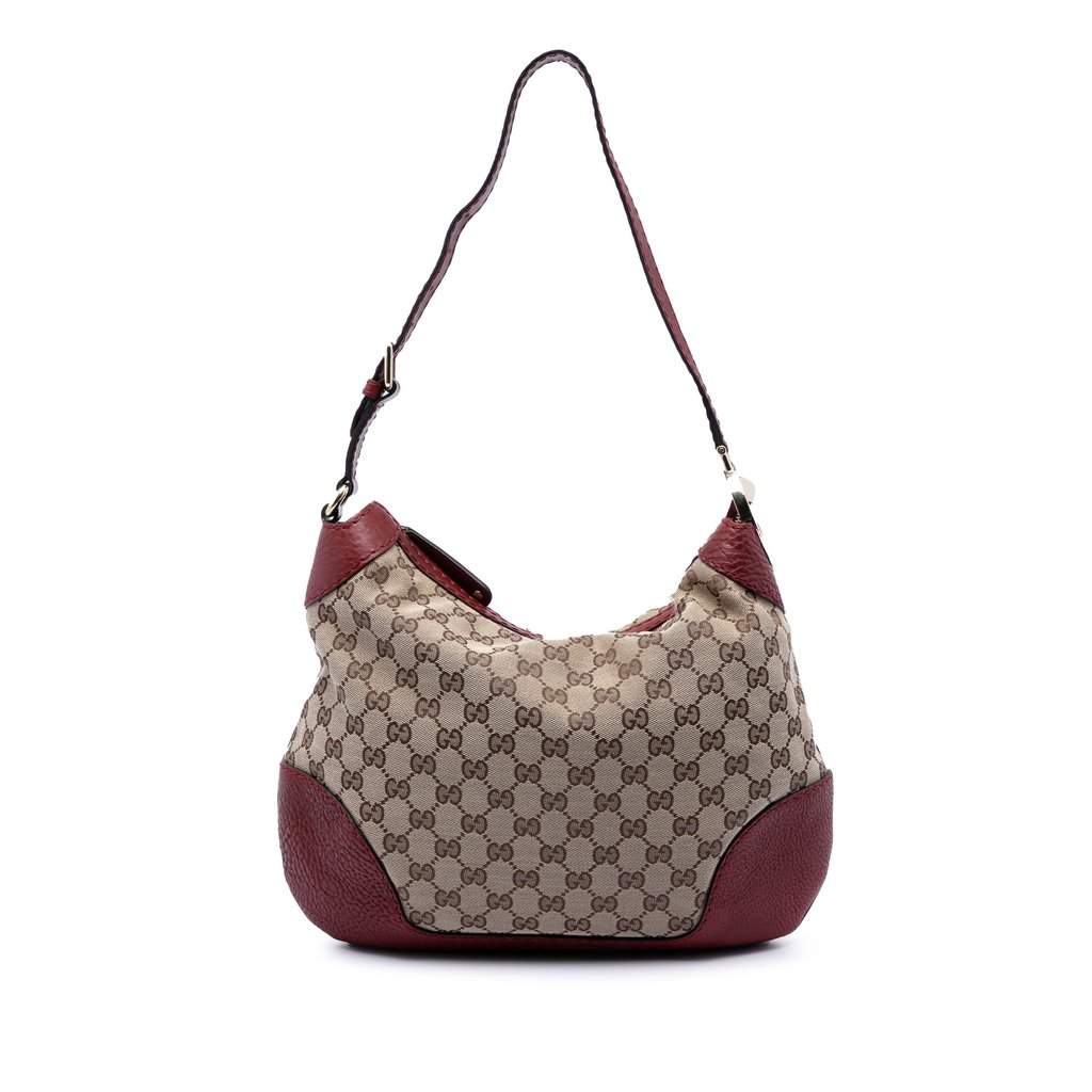 Gucci GG Canvas Charlotte Hobo Beige Very good condition - Front View