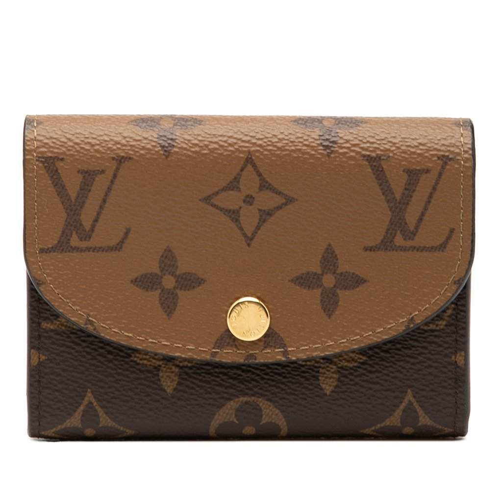 Louis Vuitton Monogram Reverse Rosalie Coin Purse Brown Very good condition - Front View