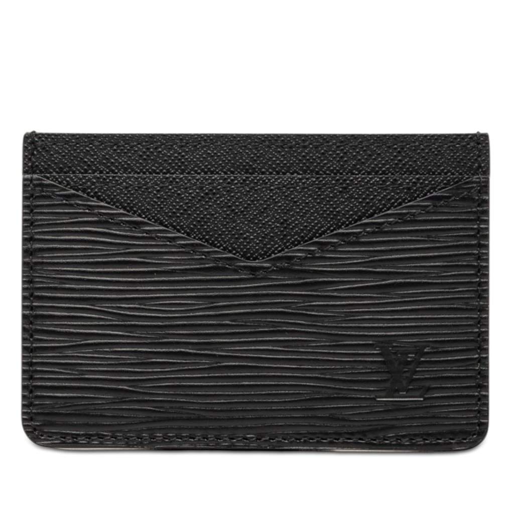 Louis Vuitton Epi Neo Porte Cartes Card Holder Black Leather Very good condition - Front View
