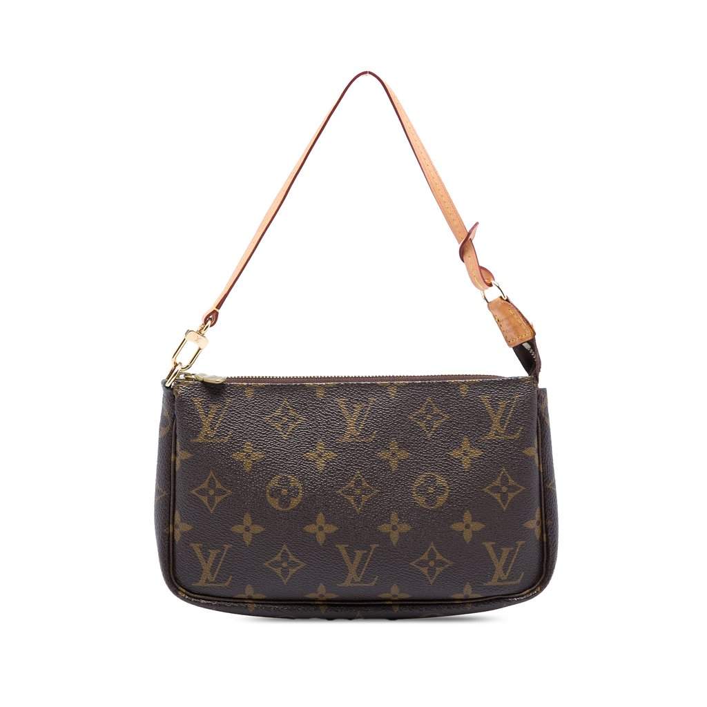 Louis Vuitton Monogram Pochette Accessoires Brown Very good - Front View