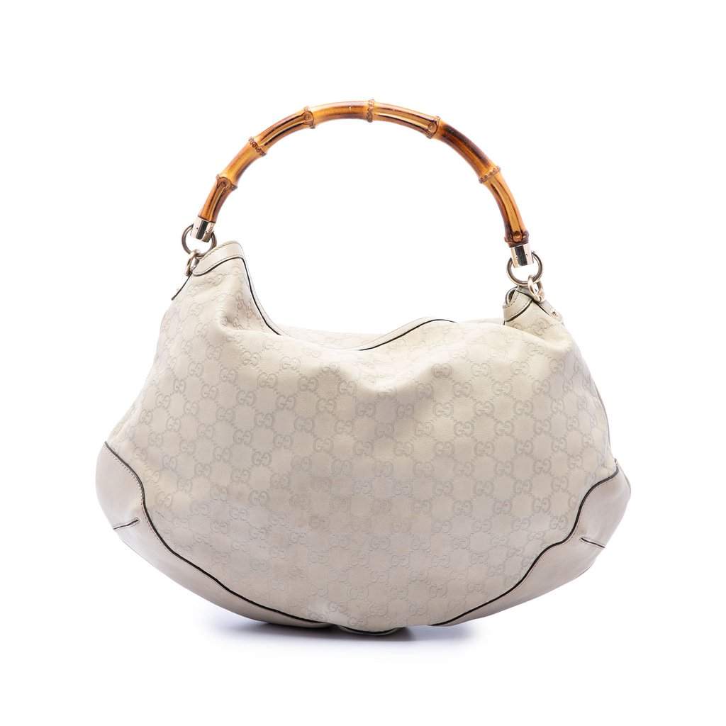 Gucci Guccissima Peggy Bamboo Satchel Brown Leather Very good condition - Front View