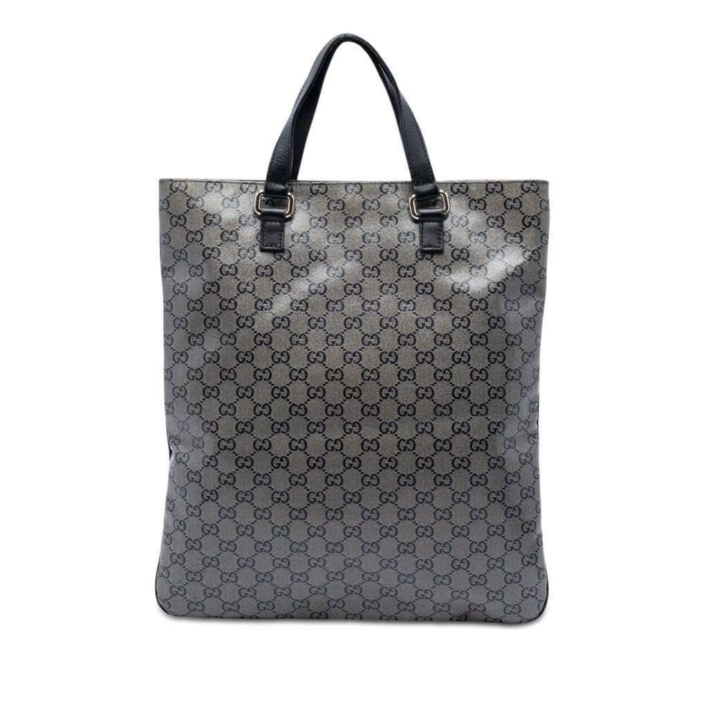 Gucci GG Crystal Tote Grey Very good condition - Front View