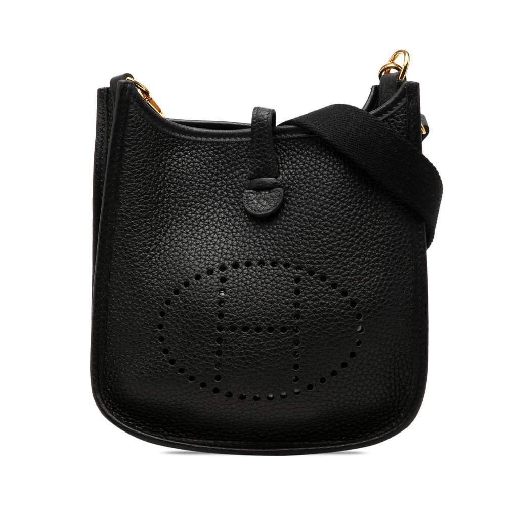 Hermès Clemence Evelyne I 16 Amazone Black Leather Very good - Front View