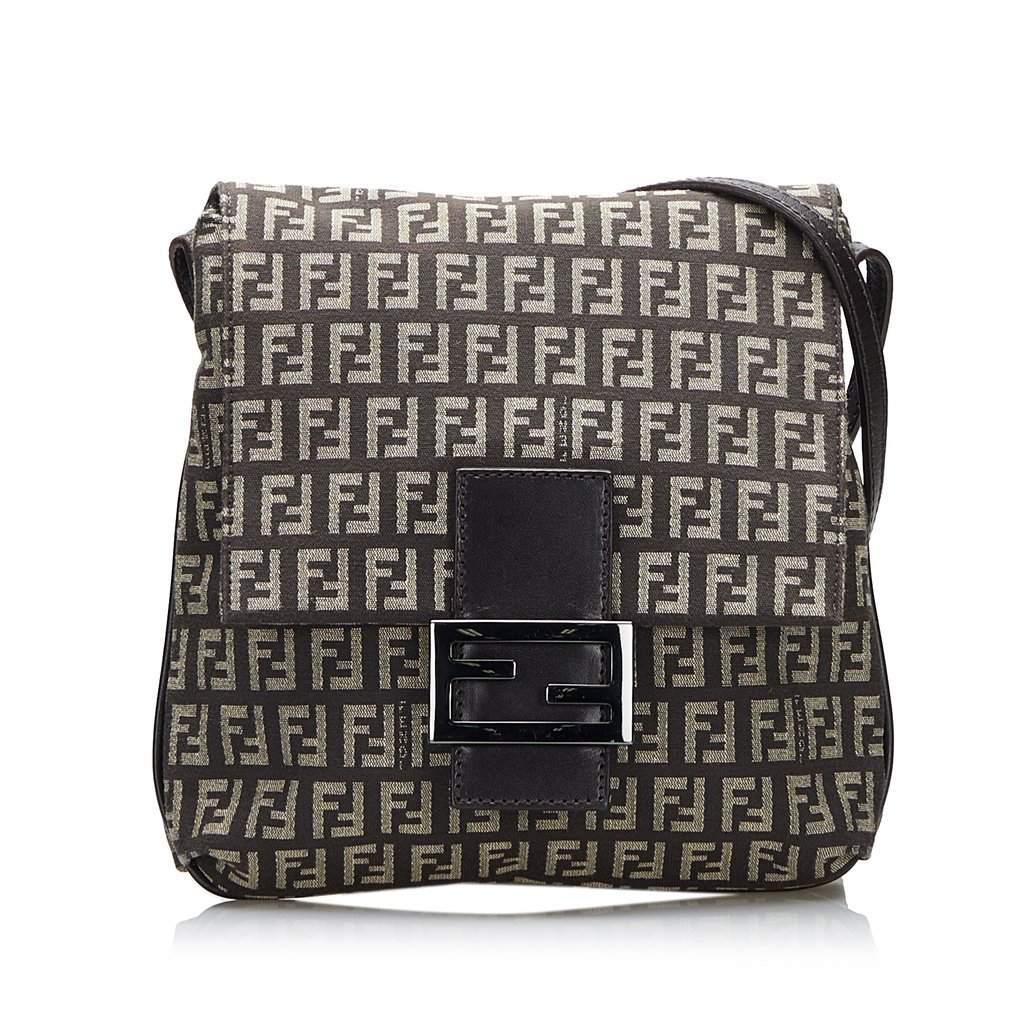 Fendi Zucchino Crossbody Brown Very good condition - Front View