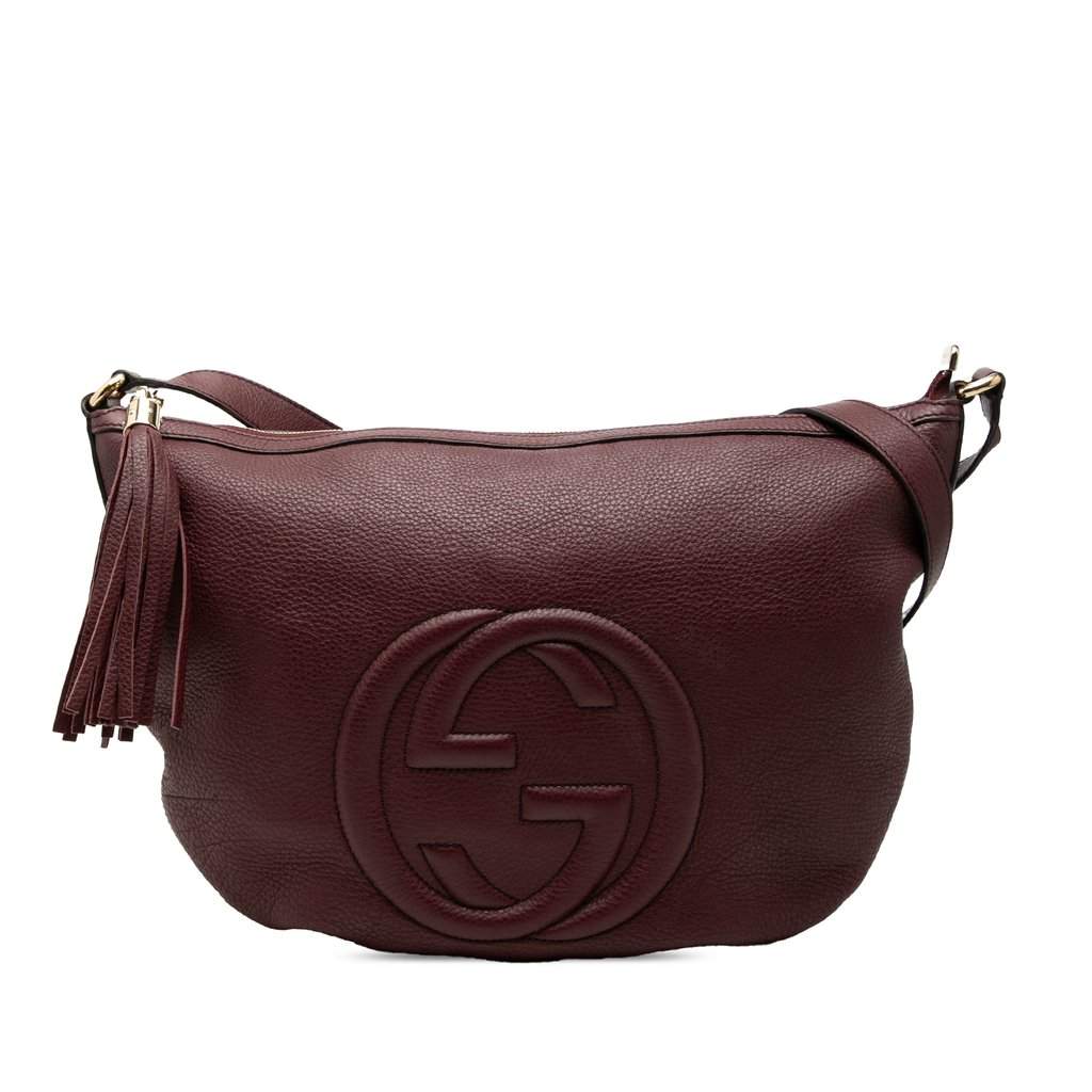 Gucci Medium Leather Soho Crossbody Red Leather Very good condition - Front View