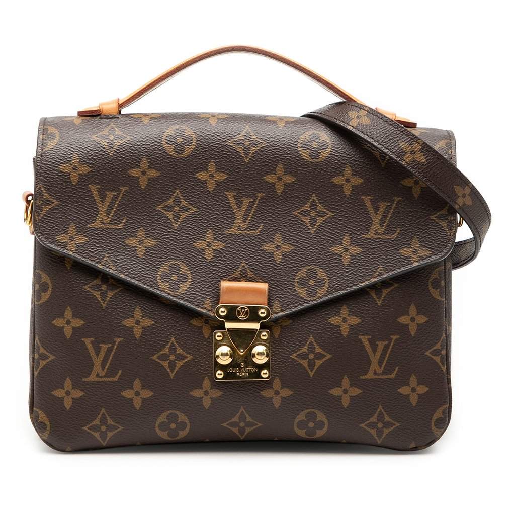 Louis Vuitton Monogram Pochette Metis Brown Very good - Front View