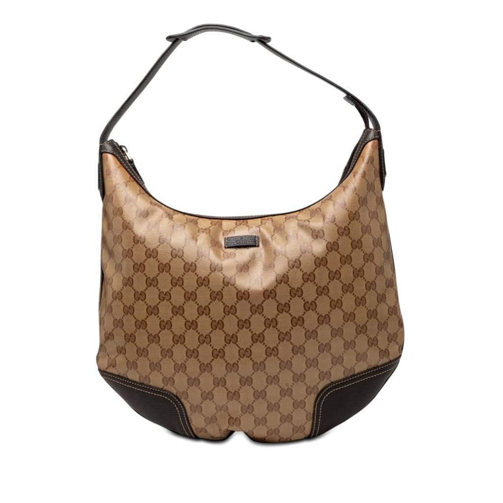 Gucci GG Crystal Princy Hobo Beige Very good condition - Front View