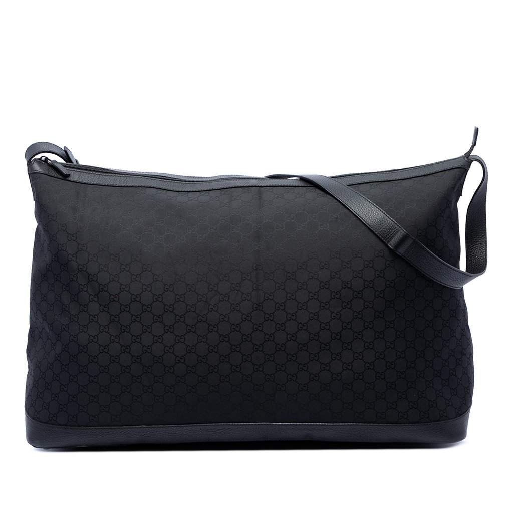 Gucci XL GG Nylon Travel Bag Black Very good - Front View