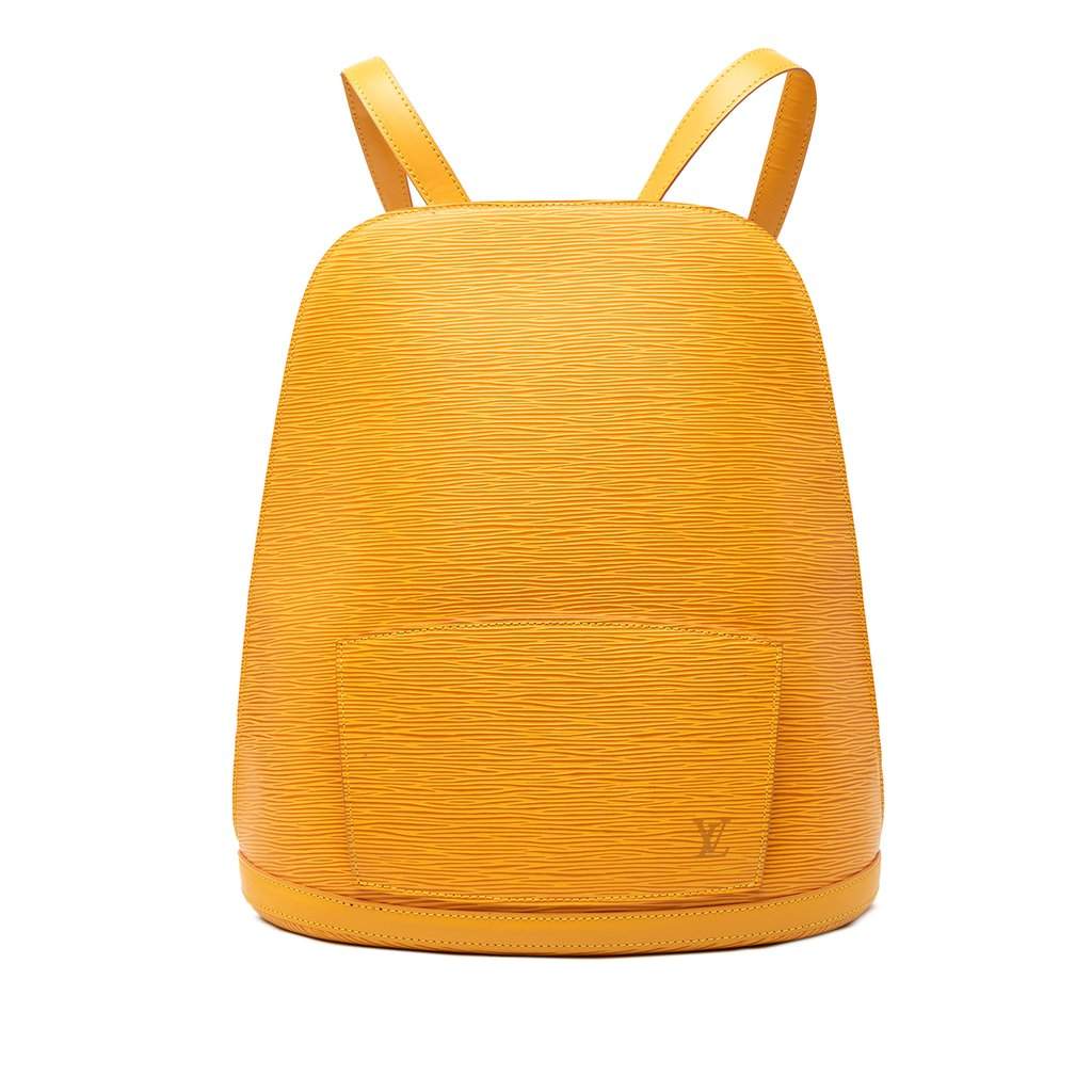 Louis Vuitton Epi Gobelins Yellow Leather Very good condition - Front View