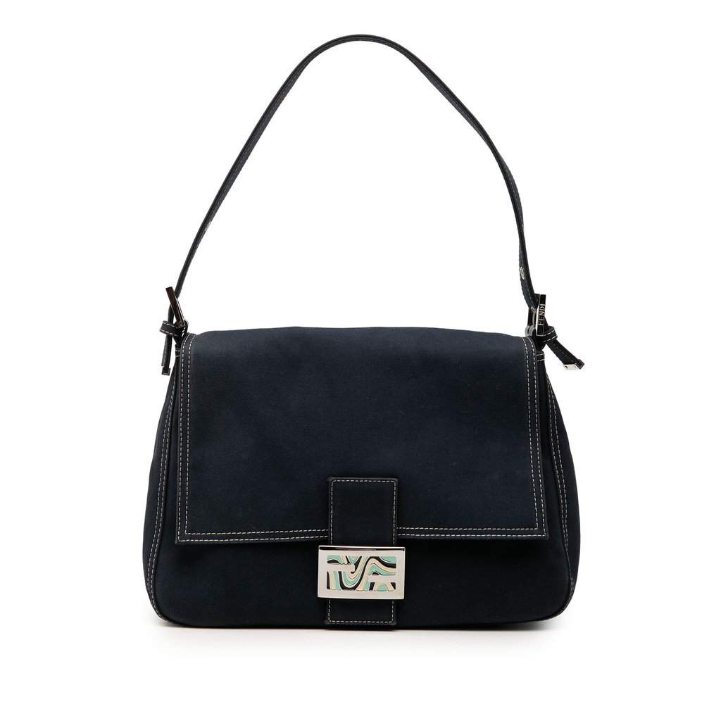 Fendi Canvas FF Marble Mamma Forever Blue Very good condition - Front View