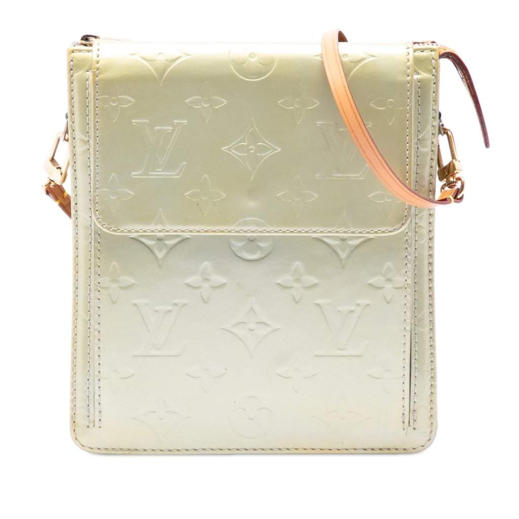 Louis Vuitton Monogram Vernis Mat Mott White Leather Very good - Front View