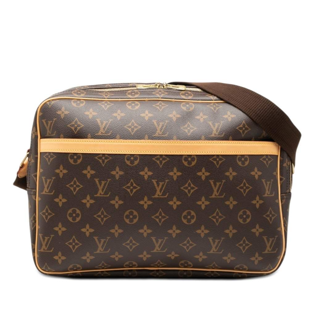 Louis Vuitton Monogram Reporter GM Brown Very good - Front View