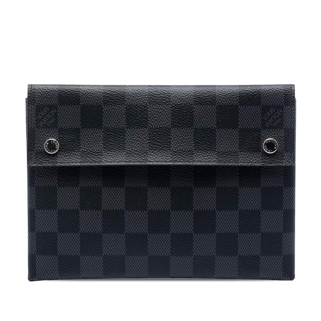 Louis Vuitton Damier Graphite Alpha Pochette MM Black Very good condition - Front View
