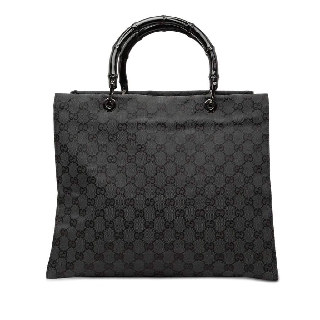 Gucci GG Canvas Bamboo Handbag MultiColor Very good condition - Front View