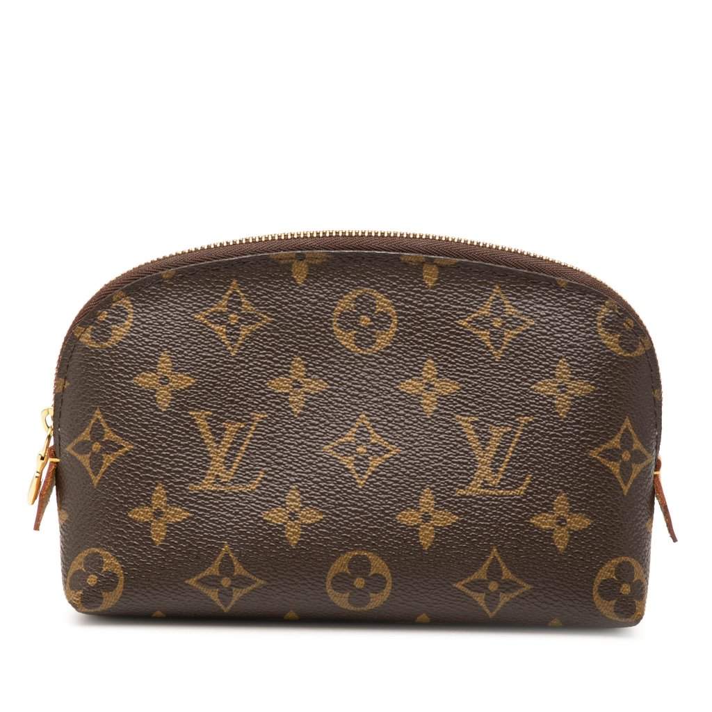 Louis Vuitton Monogram Cosmetic Pouch PM Brown Very good condition - Front View