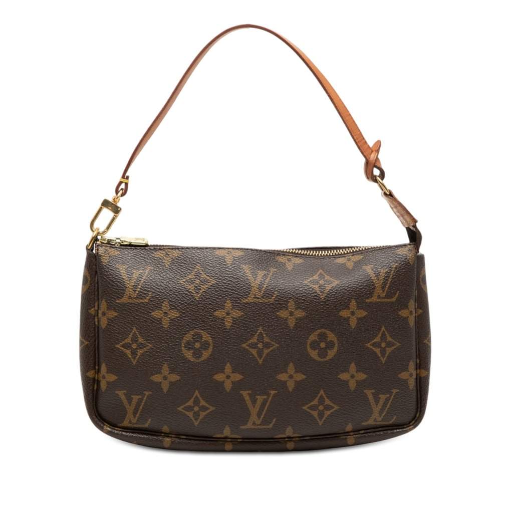 Louis Vuitton Monogram Pochette Accessoires Brown Very good - Front View