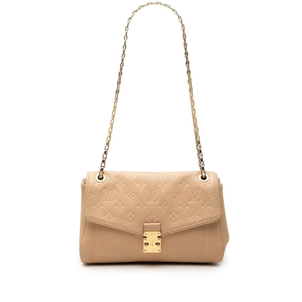 Louis Vuitton Monogram Empreinte Saint Germain PM Beige Leather Very good - Front View