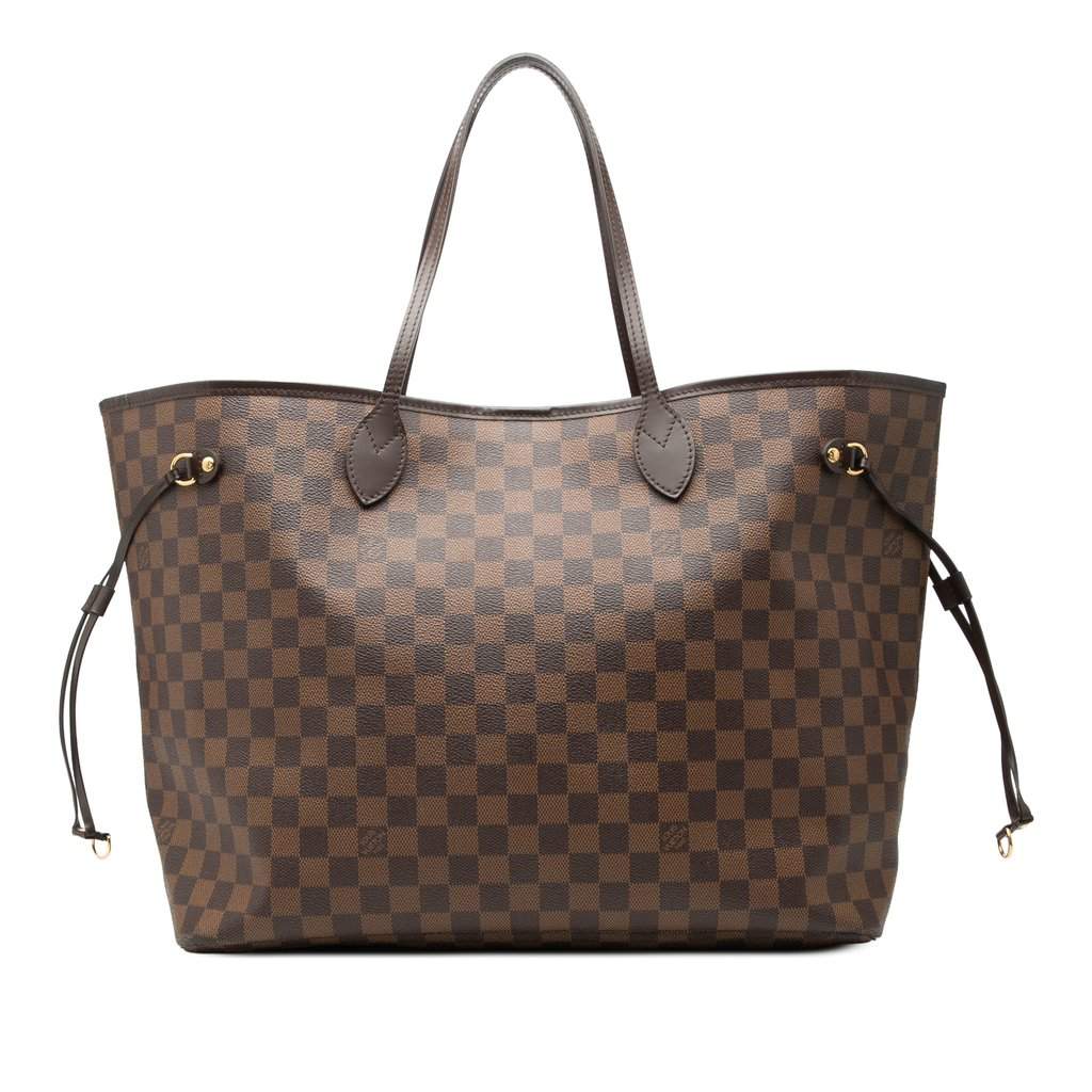 Louis Vuitton Damier Ebene Neverfull GM Brown Very good - Front View