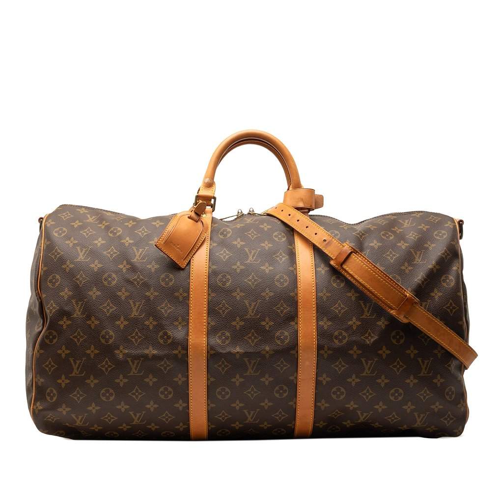 Louis Vuitton Monogram Keepall Bandouliere 60 Brown Very good condition - Front View