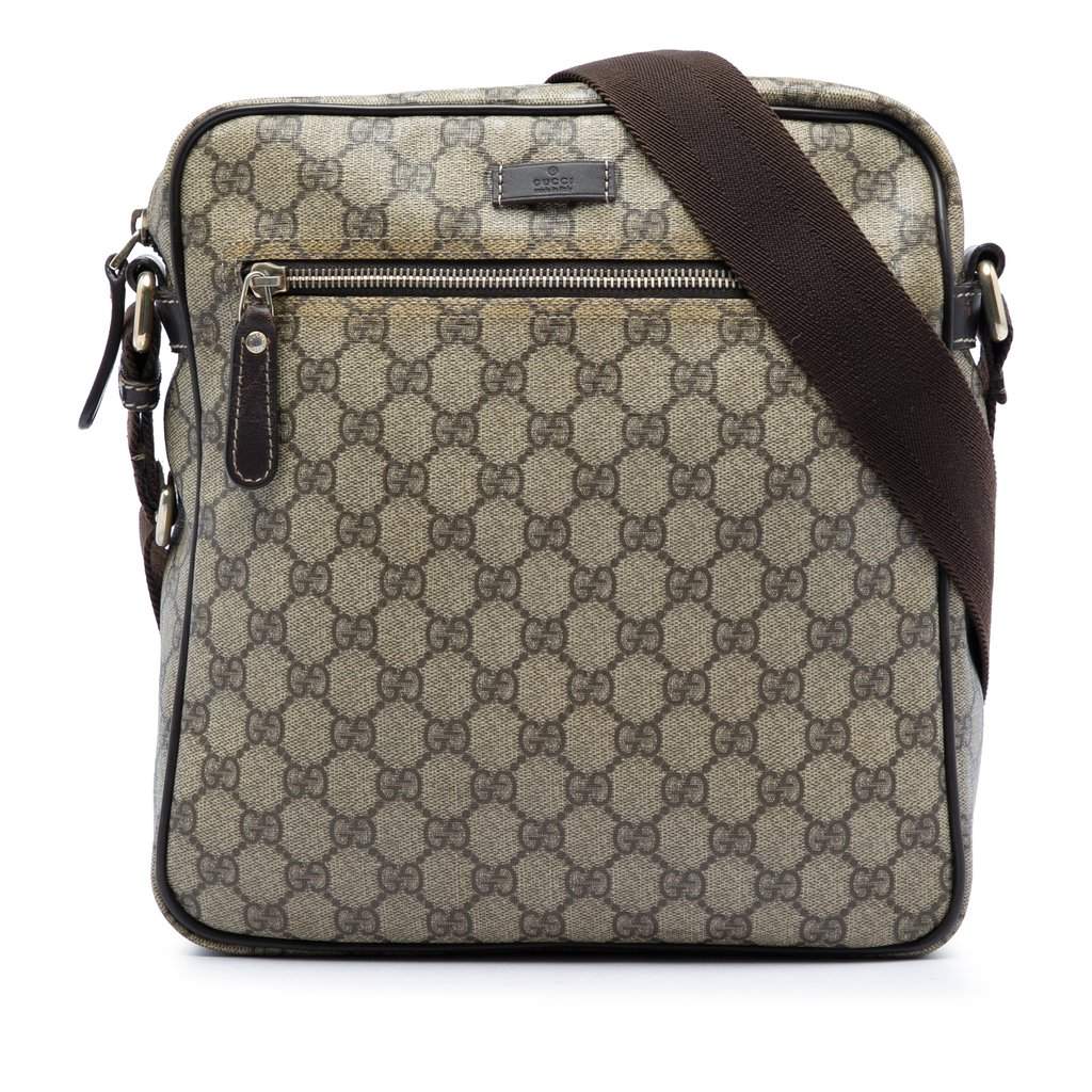 Gucci GG Supreme Crossbody Beige Very good - Front View