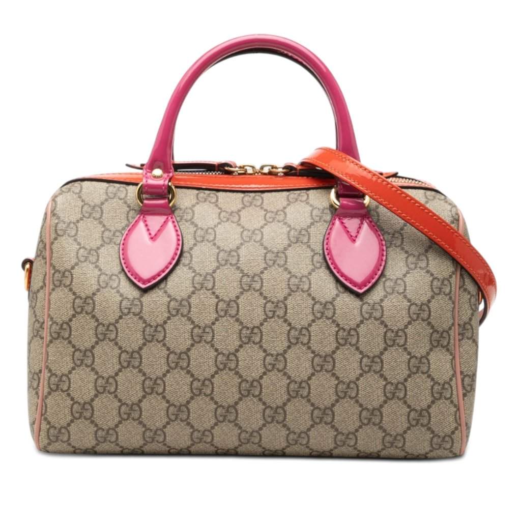 Gucci Limited Edition Small GG Supreme Boston Bag Beige Very good condition - Front View