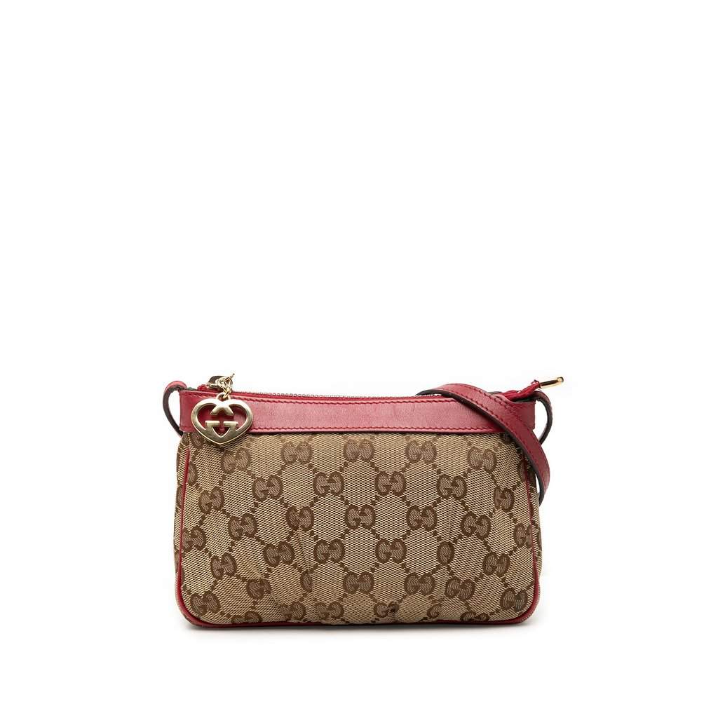Gucci GG Canvas Lovely Crossbody Beige Very good condition - Front View