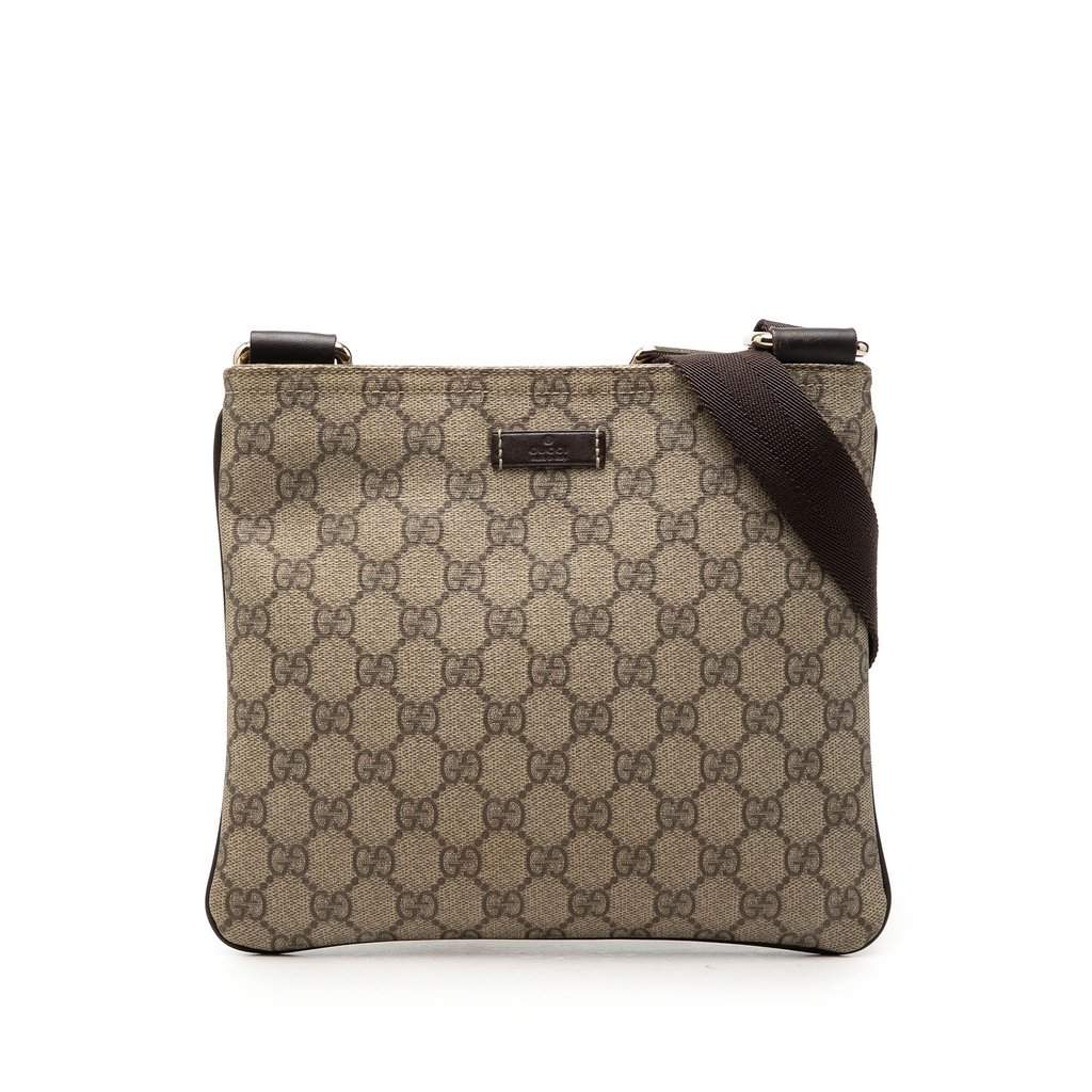 Gucci GG Supreme Crossbody Beige Very good - Front View