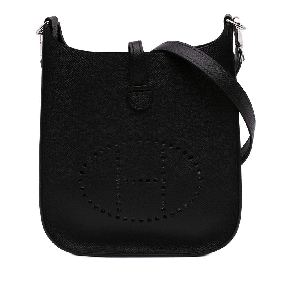 Hermès Epsom Evelyne I 16 Amazone Black Leather Never worn - Front View