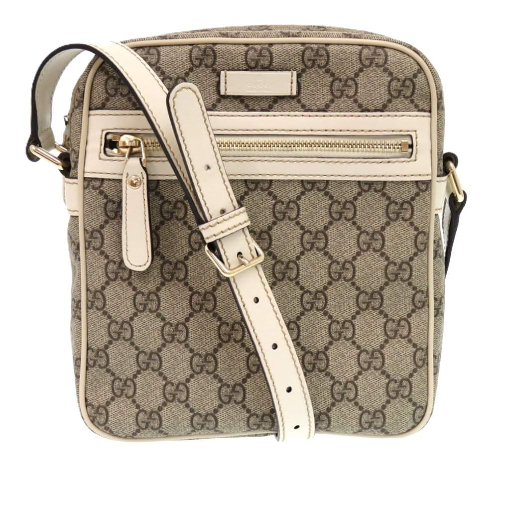Gucci GG Supreme Crossbody Beige Very good - Front View