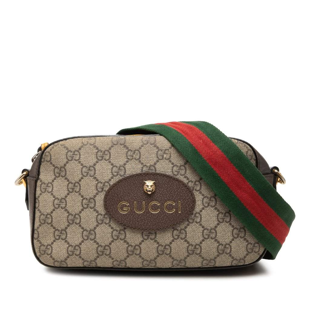 Gucci GG Supreme Web Neo Vintage Crossbody Beige Very good - Front View