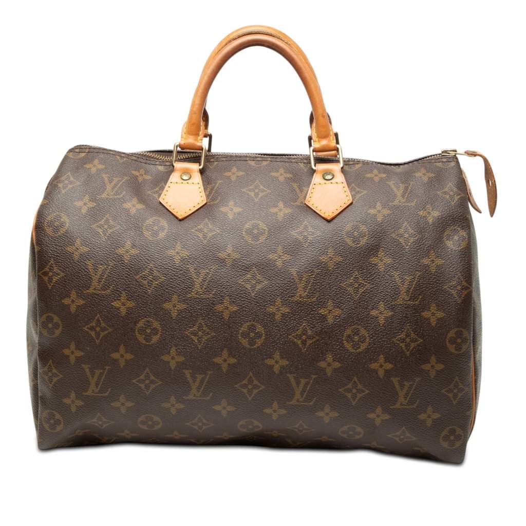 Louis Vuitton Monogram Speedy 35 Brown Very good - Front View