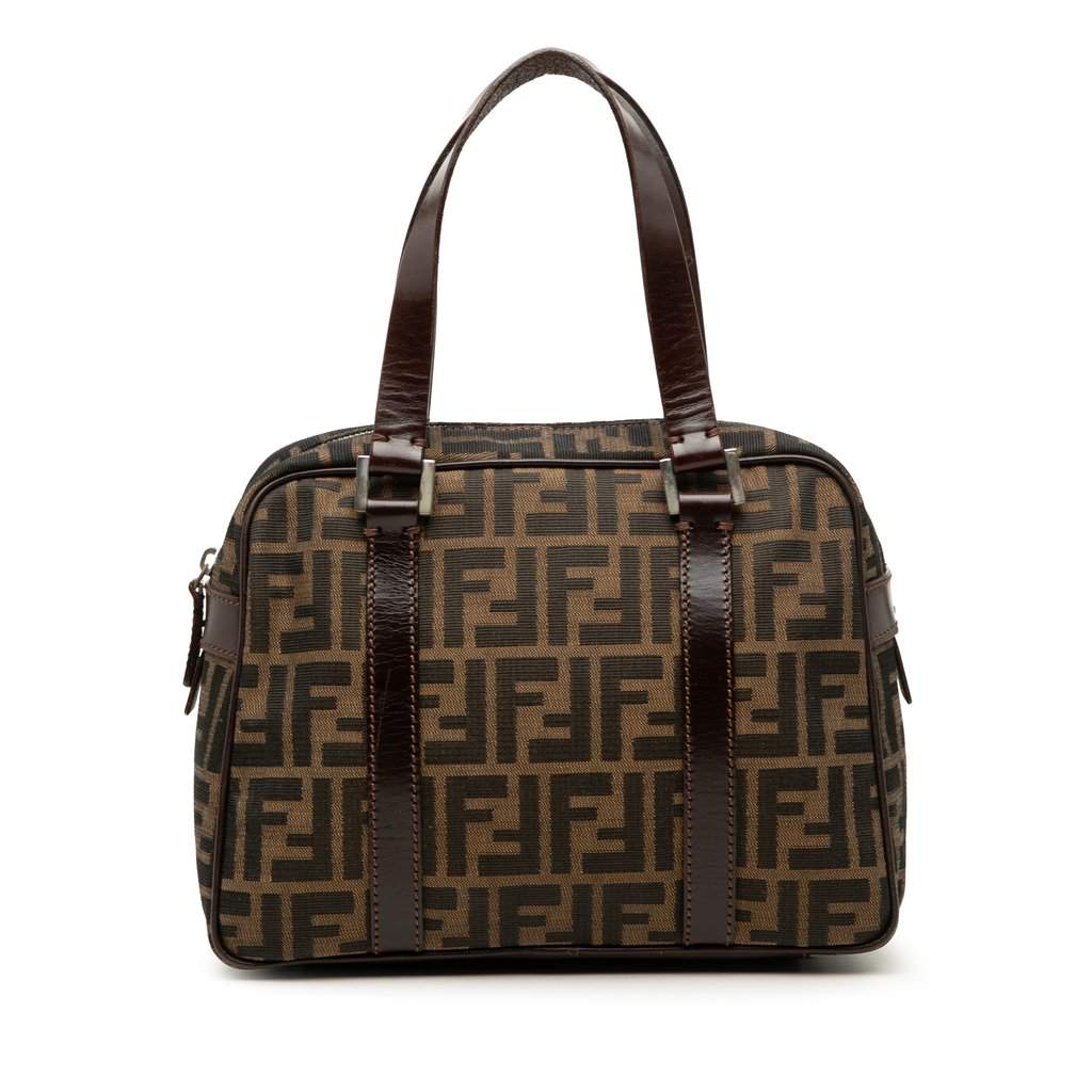 Fendi Zucca Canvas Handbag Brown Very good condition - Front View
