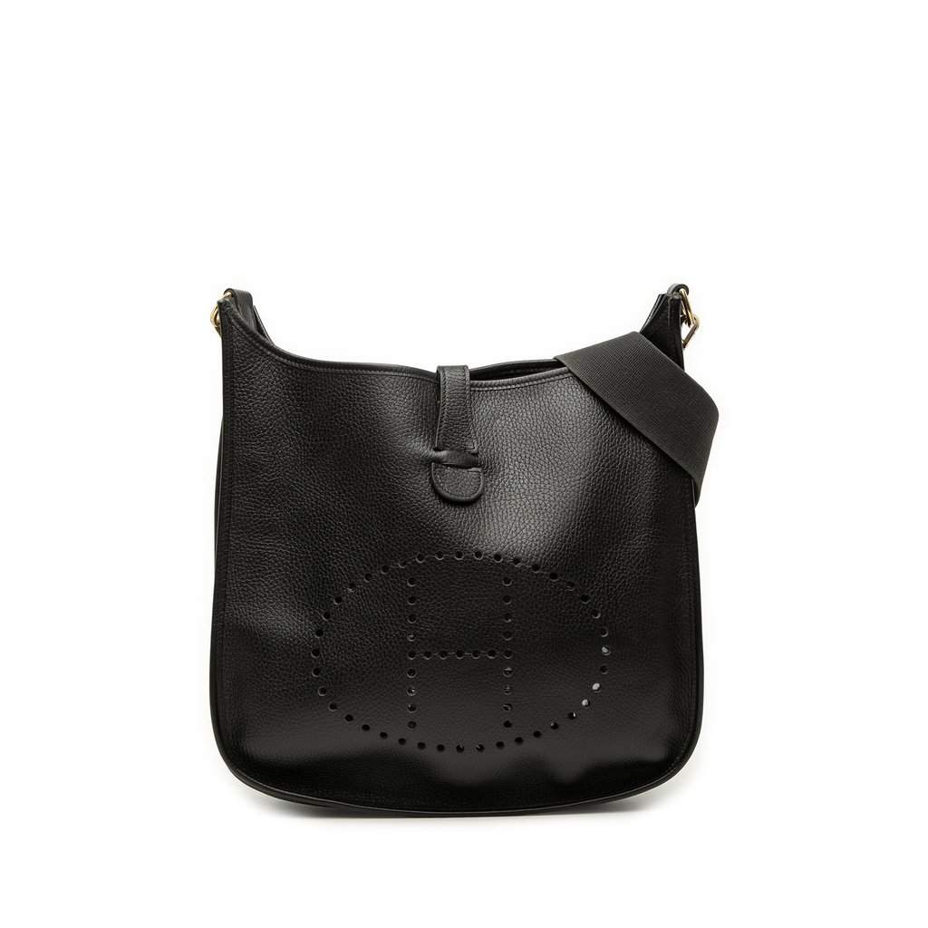 Hermès Clemence Evelyne I 33 Black Leather Very good condition - Front View