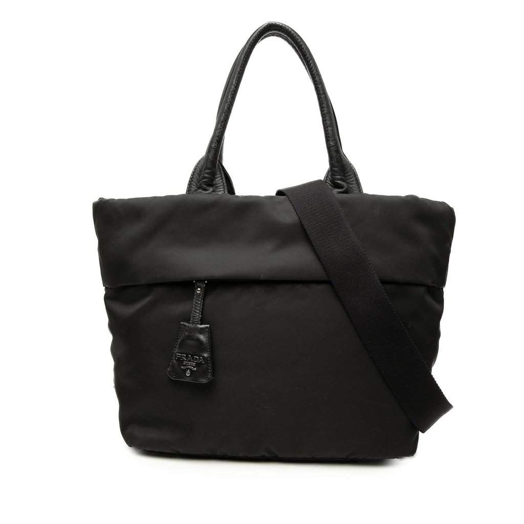 Prada Tessuto Reversible Satchel Brown Very good condition - Front View