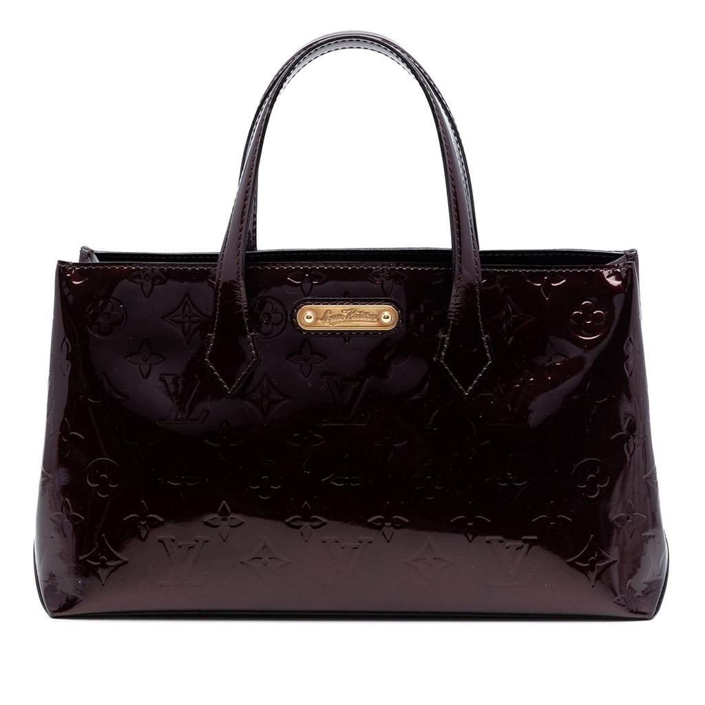Louis Vuitton Monogram Vernis Wilshire PM Purple Leather Very good condition - Front View