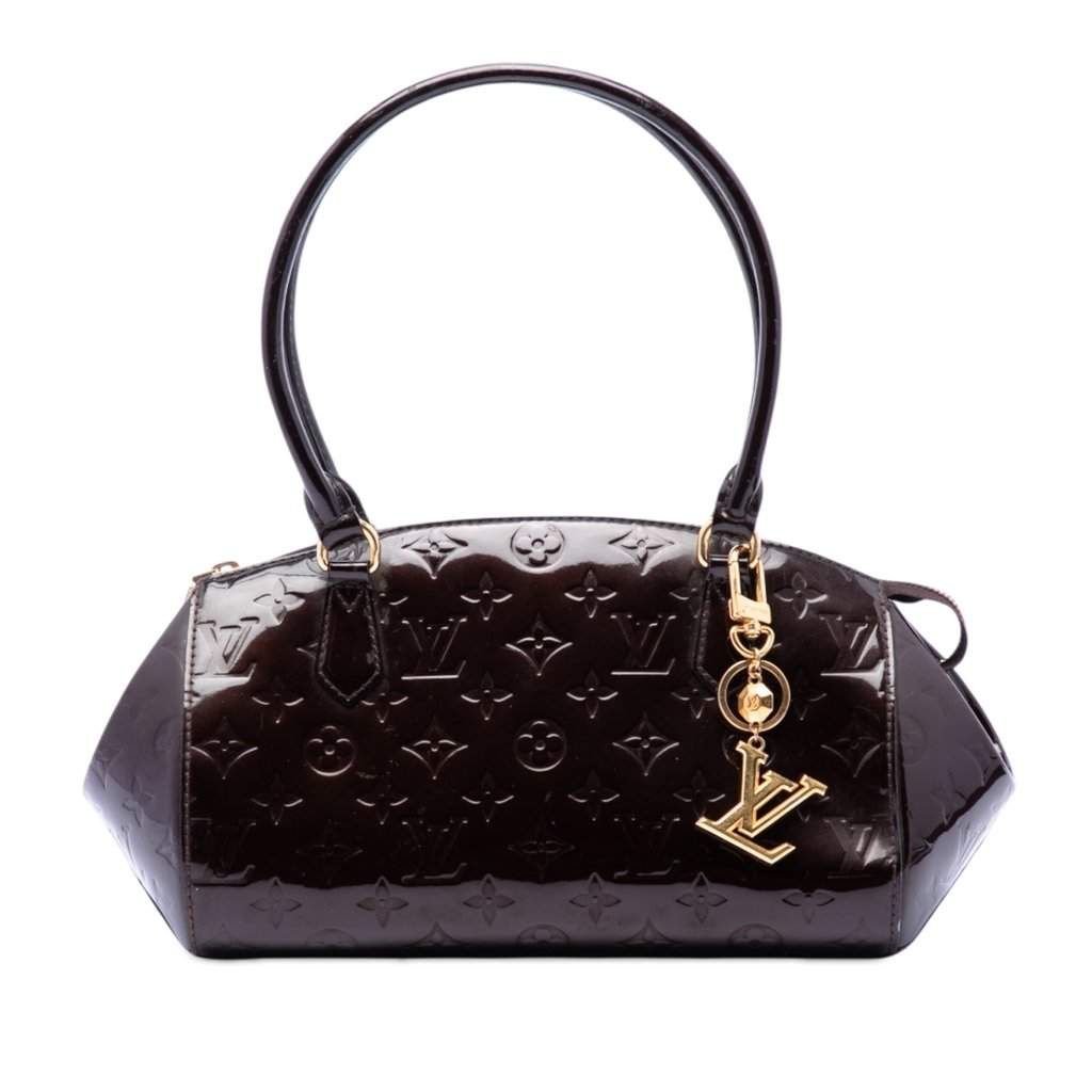 Louis Vuitton Monogram Vernis Sherwood PM Purple Leather Very good condition - Front View