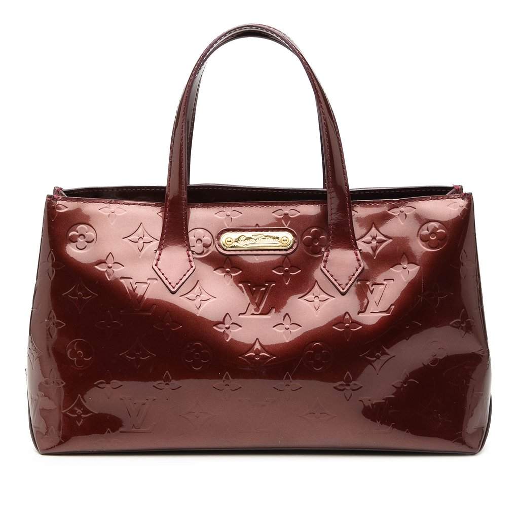 Louis Vuitton Monogram Vernis Wilshire PM Red Leather Good - Front View