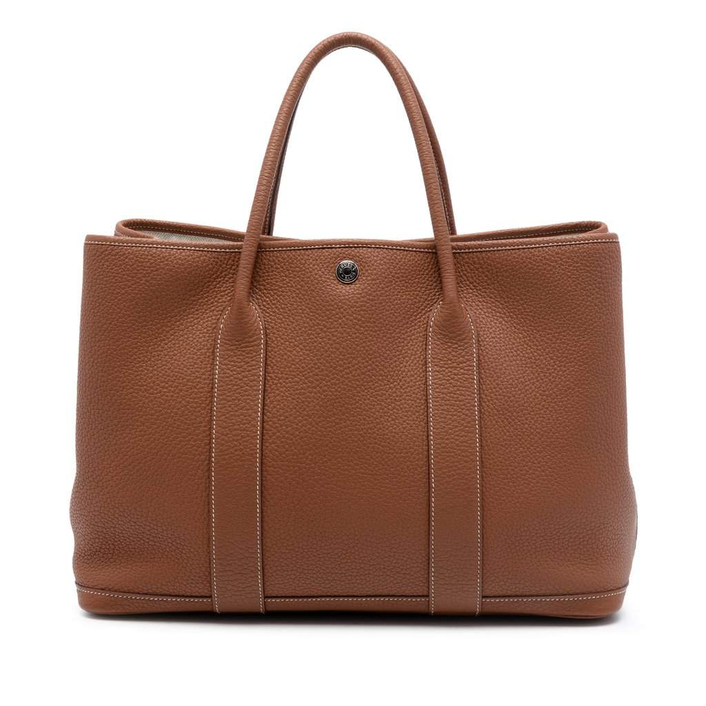 Hermès Negonda Garden Party 36 Brown Leather Very good condition - Front View