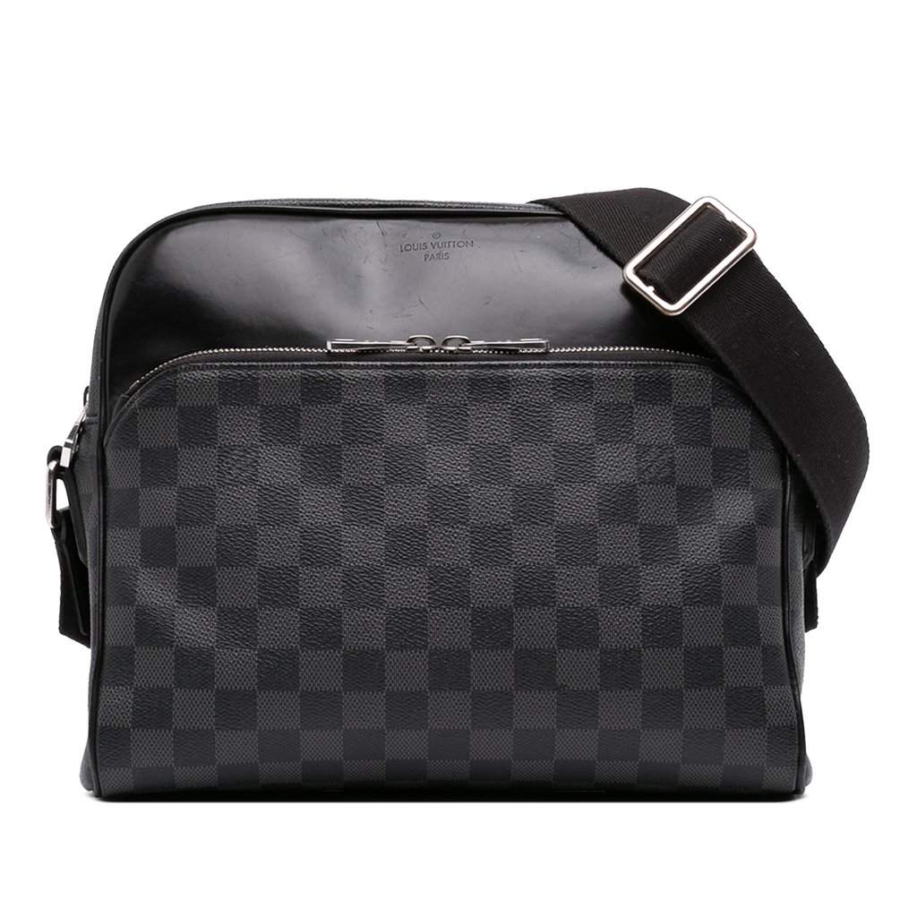 Louis Vuitton Damier Graphite Dayton Reporter PM Black Good condition - Front View