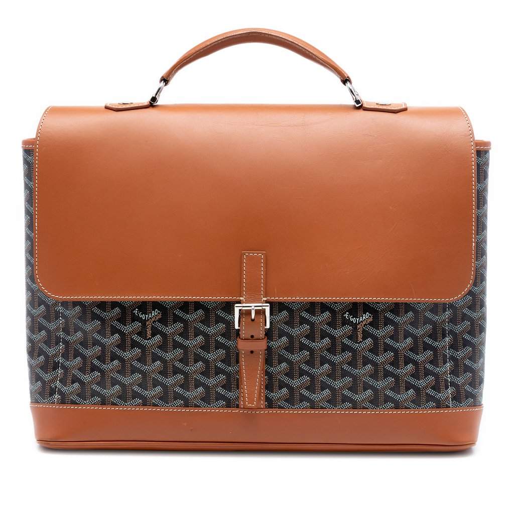 Goyard Goyardine Citadin Briefcase Brown Very good condition - Front View