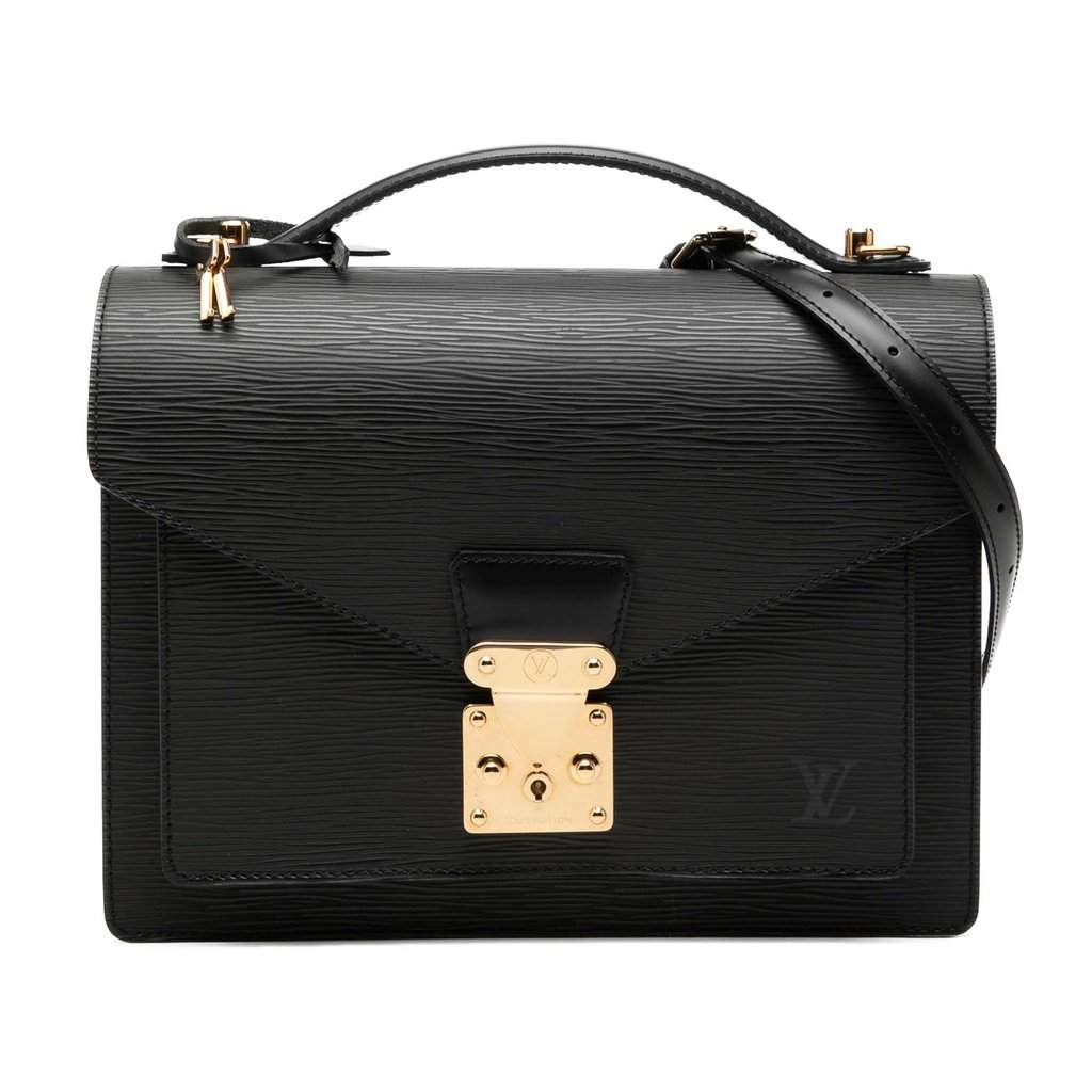 Louis Vuitton Epi Monceau Black Leather Very good condition - Front View